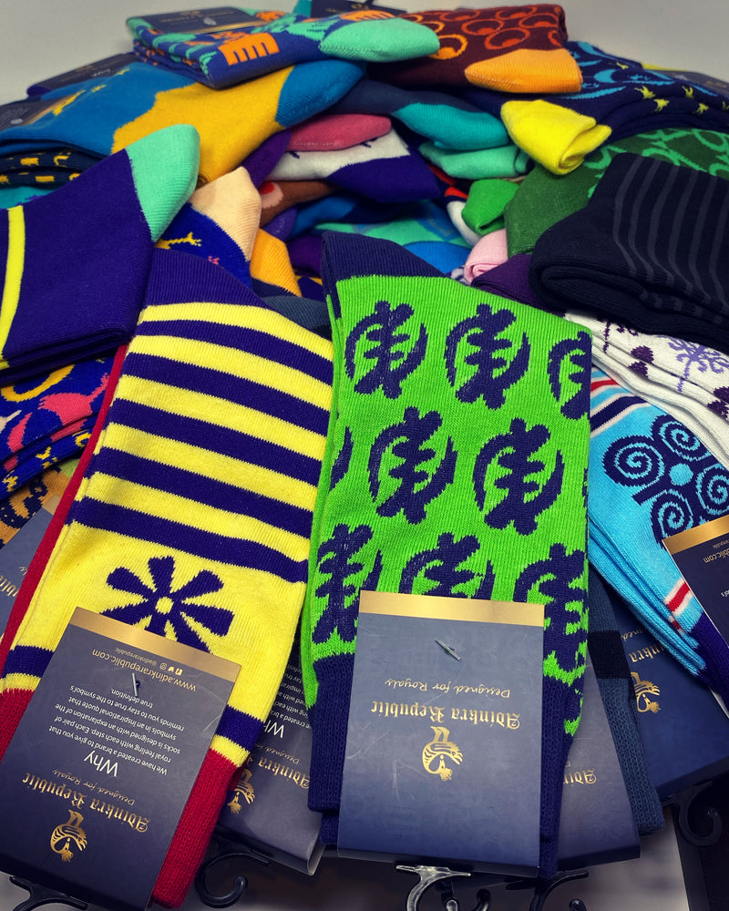 ["Ghanaian Adinkra Symbols Socks & Accessories Online]-Adinkra Republic