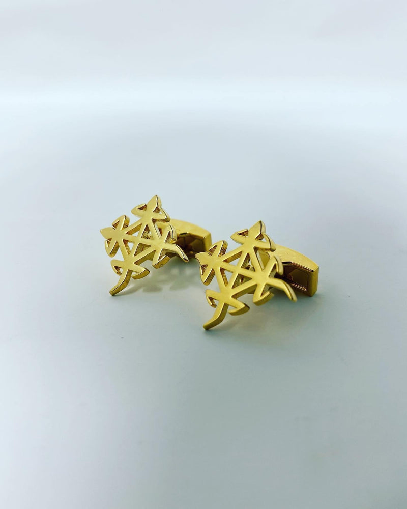 Funtunfunefu Gold Cufflinks