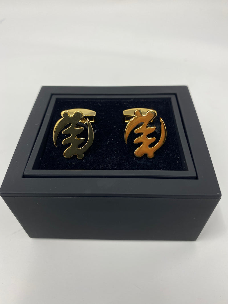 Gye Nyame Gold Cufflinks