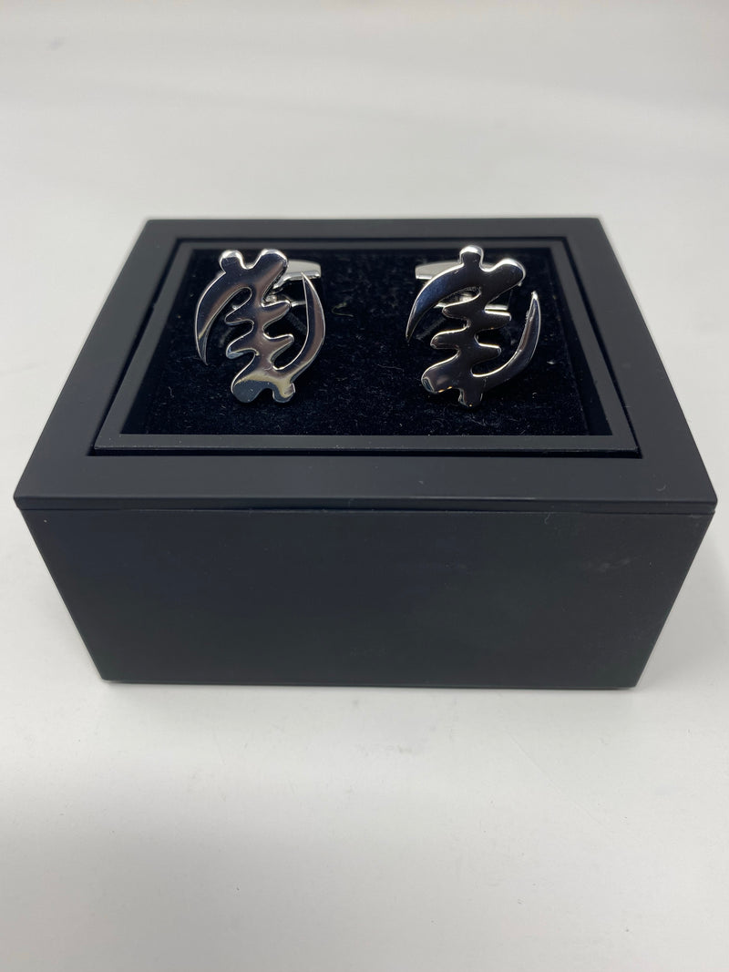 Gye Nyame Silver Cufflinks