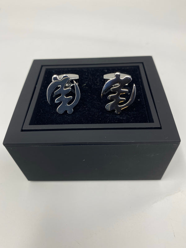 Gye Nyame Silver Cufflinks