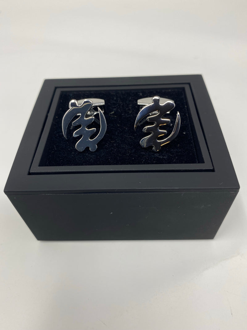 Gye Nyame Silver Cufflinks